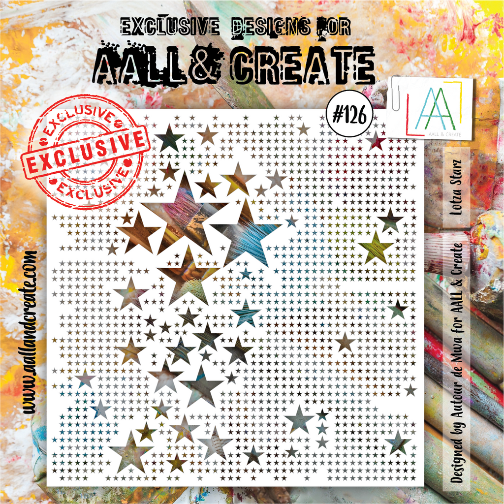 AALL & Create - Stencil - 6x6 - 126 - Lotza Starz