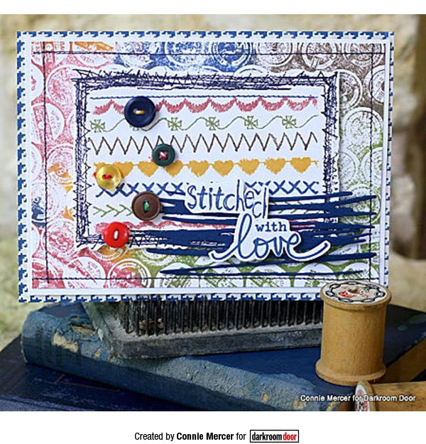 Darkroom Door - Rubber Stamp Set - Stitched Borders