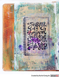 Darkroom Door - Frame Stamp - Spiral Notebook - Red Rubber Cling Stamps