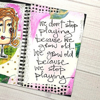 Darkroom Door - Frame Stamp - Spiral Notebook - Red Rubber Cling Stamps
