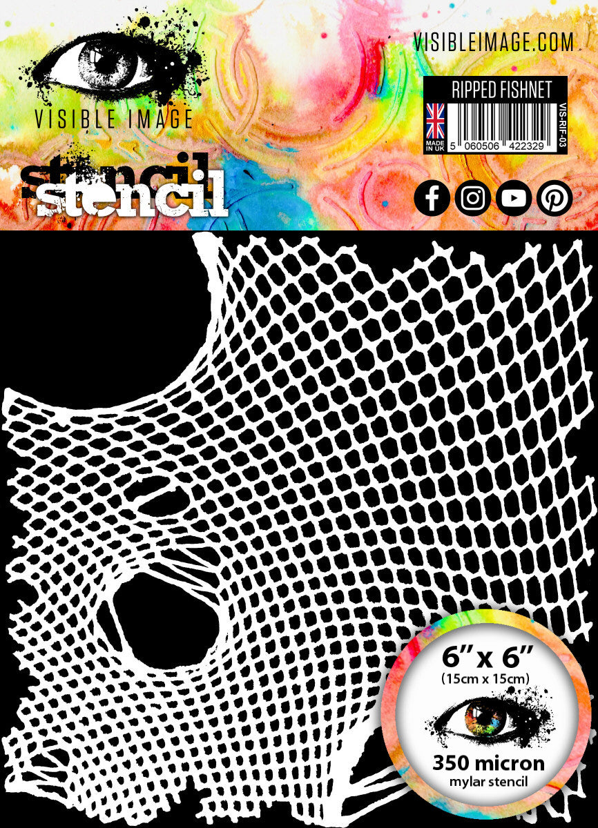 Visible Image - Ripped Fishnet - Stencil