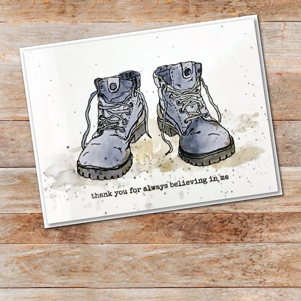 Paper Rose - Hey Dad 4 x 4 - Clear Stamp Set