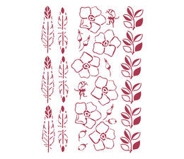 Stamperia - A4 Stencil - Romantic Christmas Borders